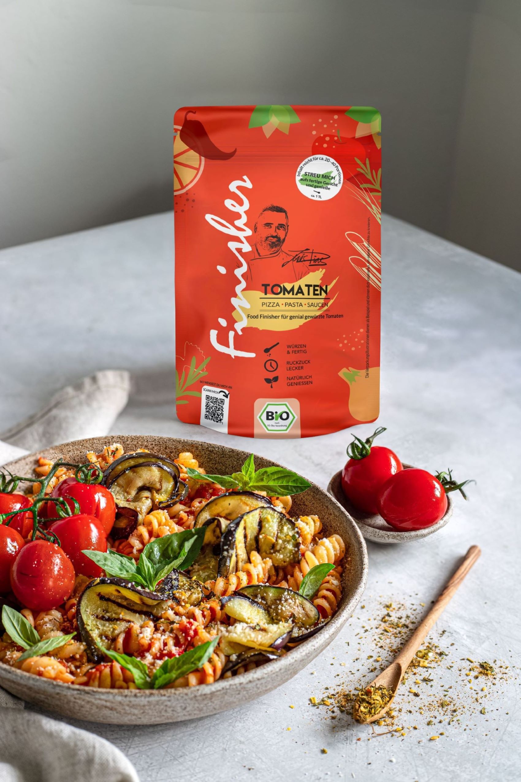 Food Finisher Spices einfach über das fertig gekochte, ungewürzte Gericht streuen. Ergebnis: ein raffinierter Gaumenschmaus