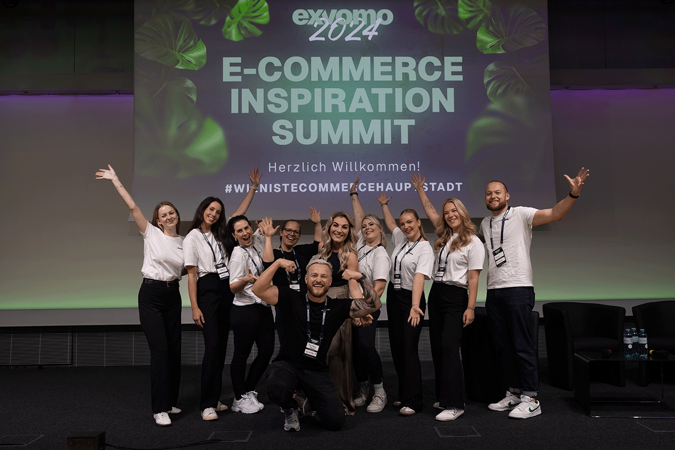 Das exvomo-Team auf der Bühne der EXVOMO 2024. (Bildquelle: exvomo/Bernd Sumereder) Das exvomo-Team auf der Bühne der EXVOMO 2024. (Bildquelle: exvomo/Bernd Sumereder)