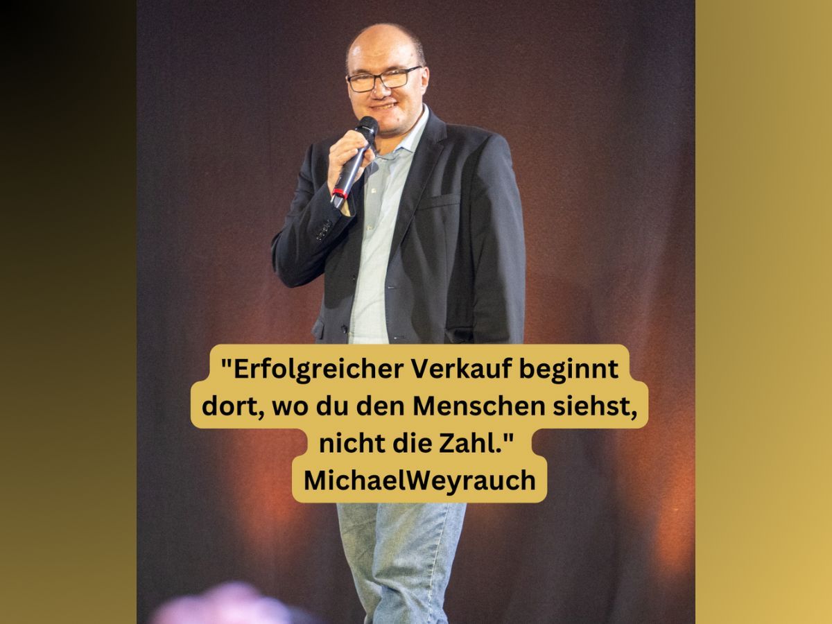 Michael Weyrauch, Verkaufstrainer mit Herz (© Michael Weyrauch, Verkaufstrainer mit Herz ) Michael Weyrauch, Verkaufstrainer mit Herz (© Michael Weyrauch, Verkaufstrainer mit Herz )