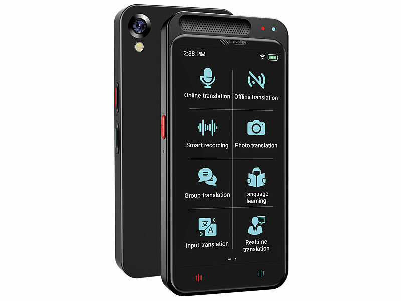 simvalley MOBILE Mobiler KI-Echtzeit-Sprachübersetzer TTL-139 (Die Bildrechte liegen bei dem Verfasser der Mitteilung.) simvalley MOBILE Mobiler KI-Echtzeit-Sprachübersetzer TTL-139 (Die Bildrechte liegen bei dem Verfasser der Mitteilung.)