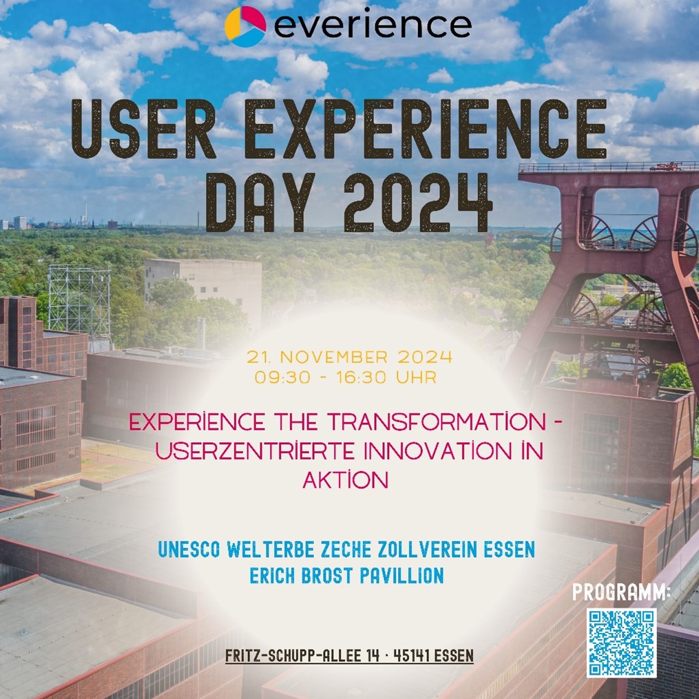 everience User Experience Day 2024 (Die Bildrechte liegen bei dem Verfasser der Mitteilung.) everience User Experience Day 2024 (Die Bildrechte liegen bei dem Verfasser der Mitteilung.)