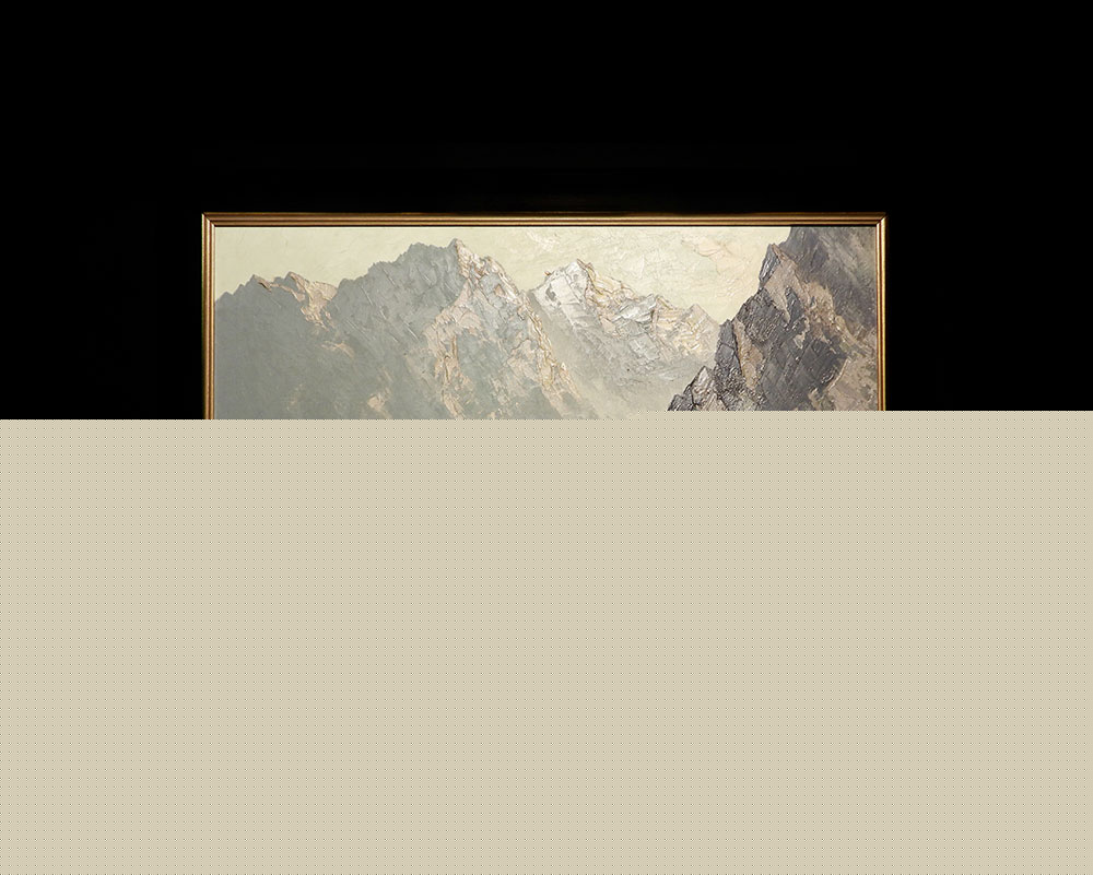 Gemälde mit Konturenstrahler von LED Explorer beleuchtet (Die Bildrechte liegen bei dem Verfasser der Mitteilung.)