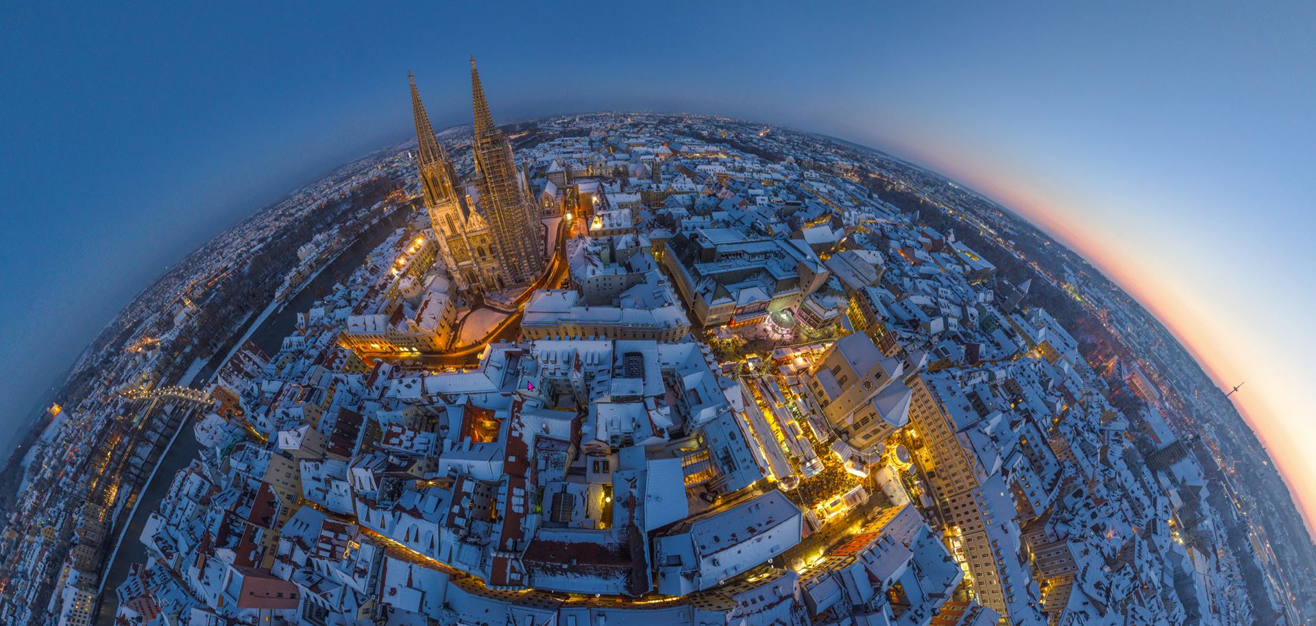 Der Einstieg in eine multimaps360 Tour durch Regensburg