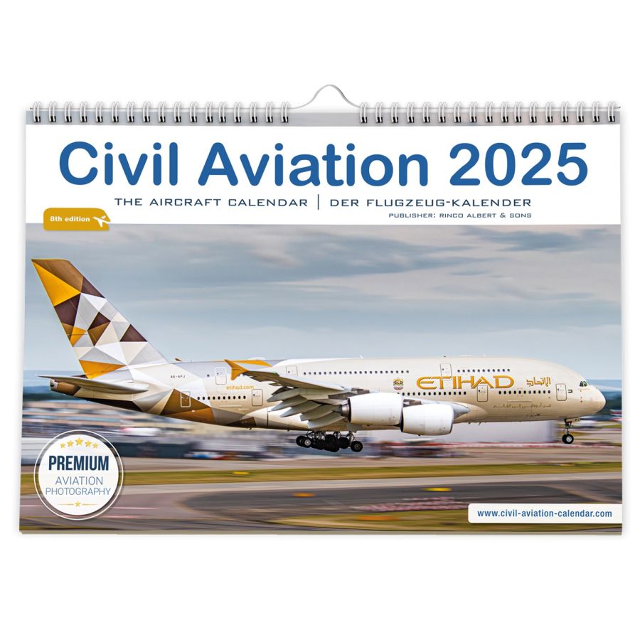 Civil Aviation 2025 - Die neue Ausgabe des beliebten Flugzeugkalenders ist da (© iulias verlag | Rinco Albert) Civil Aviation 2025 - Die neue Ausgabe des beliebten Flugzeugkalenders ist da (© iulias verlag | Rinco Albert)