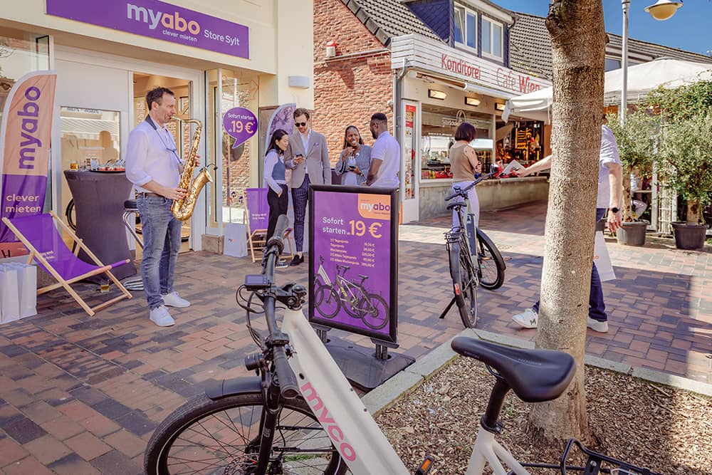 Fahrradverleih Sylt - myabo-Store Strandstraße 11, 25980 Westerland auf Sylt (Die Bildrechte liegen bei dem Verfasser der Mitteilung.) Fahrradverleih Sylt - myabo-Store Strandstraße 11, 25980 Westerland auf Sylt (Die Bildrechte liegen bei dem Verfasser der Mitteilung.)
