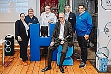 v.l.: K. Leuffen, D. Kazaklis, F. Homann, Dr. D. Ostermann, David Zülow u. Dirk Brügge