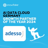 adesso gewinnt den Snowflake Growth Partner of the Year Award 2024. (Quelle: Snowflake)