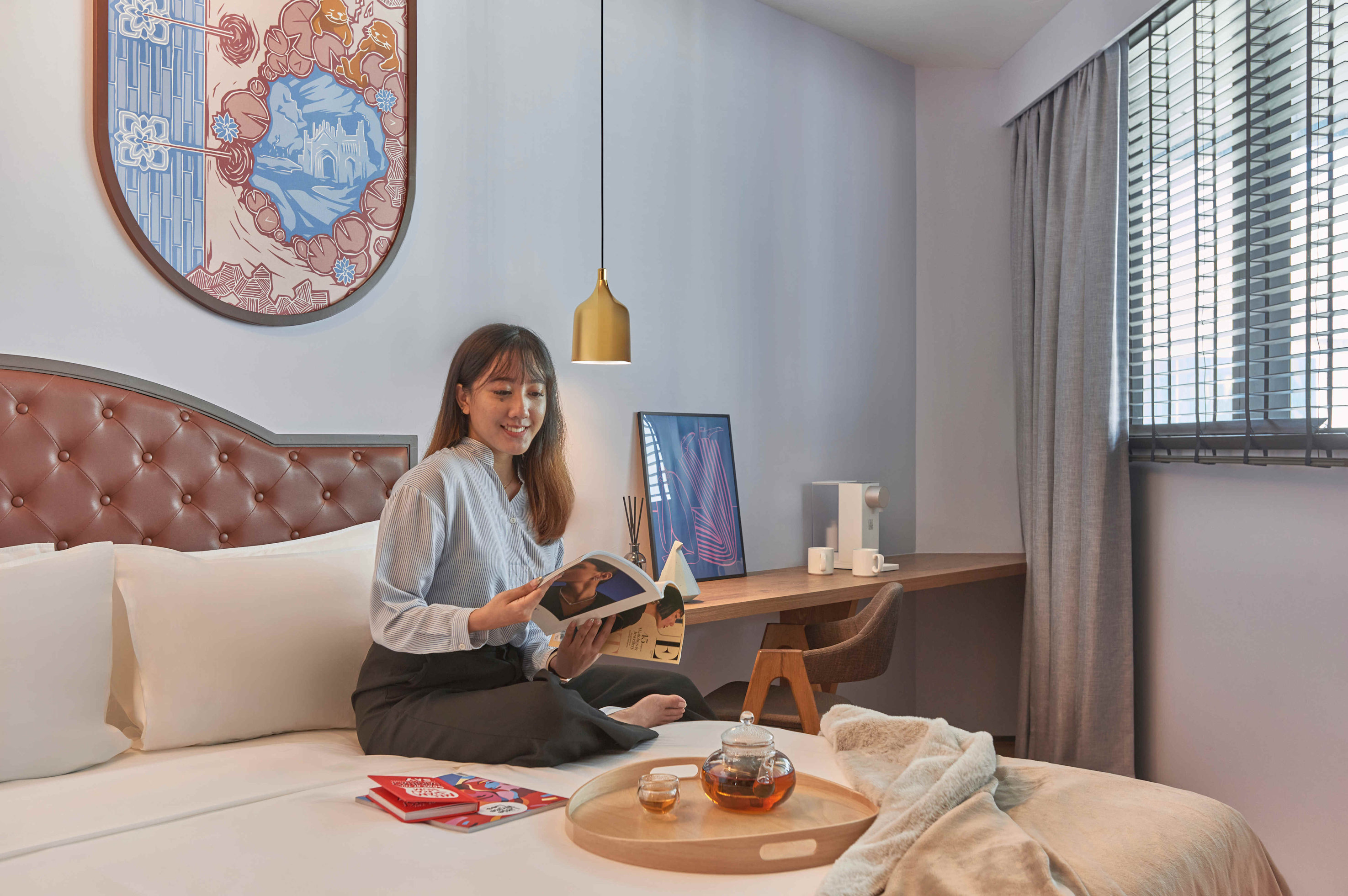 Die Zimmer im lyf Bugis Singapore bieten gemütlichen Komfort. (Die Bildrechte liegen bei dem Verfasser der Mitteilung.)
