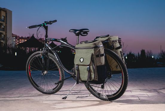 Khalisia Fahrradtasche für Gepäckträger CoolBag Kühlrucksack khaki Gepäckträgertasche e-bike (Die Bildrechte liegen bei dem Verfasser der Mitteilung.)