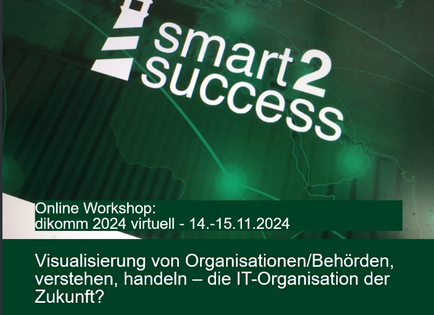 Mit smart2success gestalten Sie die IT-Organisation der Zukunft (Die Bildrechte liegen bei dem Verfasser der Mitteilung.) Mit smart2success gestalten Sie die IT-Organisation der Zukunft (Die Bildrechte liegen bei dem Verfasser der Mitteilung.)