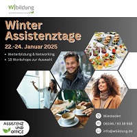 Winter Assistenztage 2025 - Assistenzkongress der Wbildung Akademie GmbH Winter Assistenztage 2025 - Assistenzkongress der Wbildung Akademie GmbH