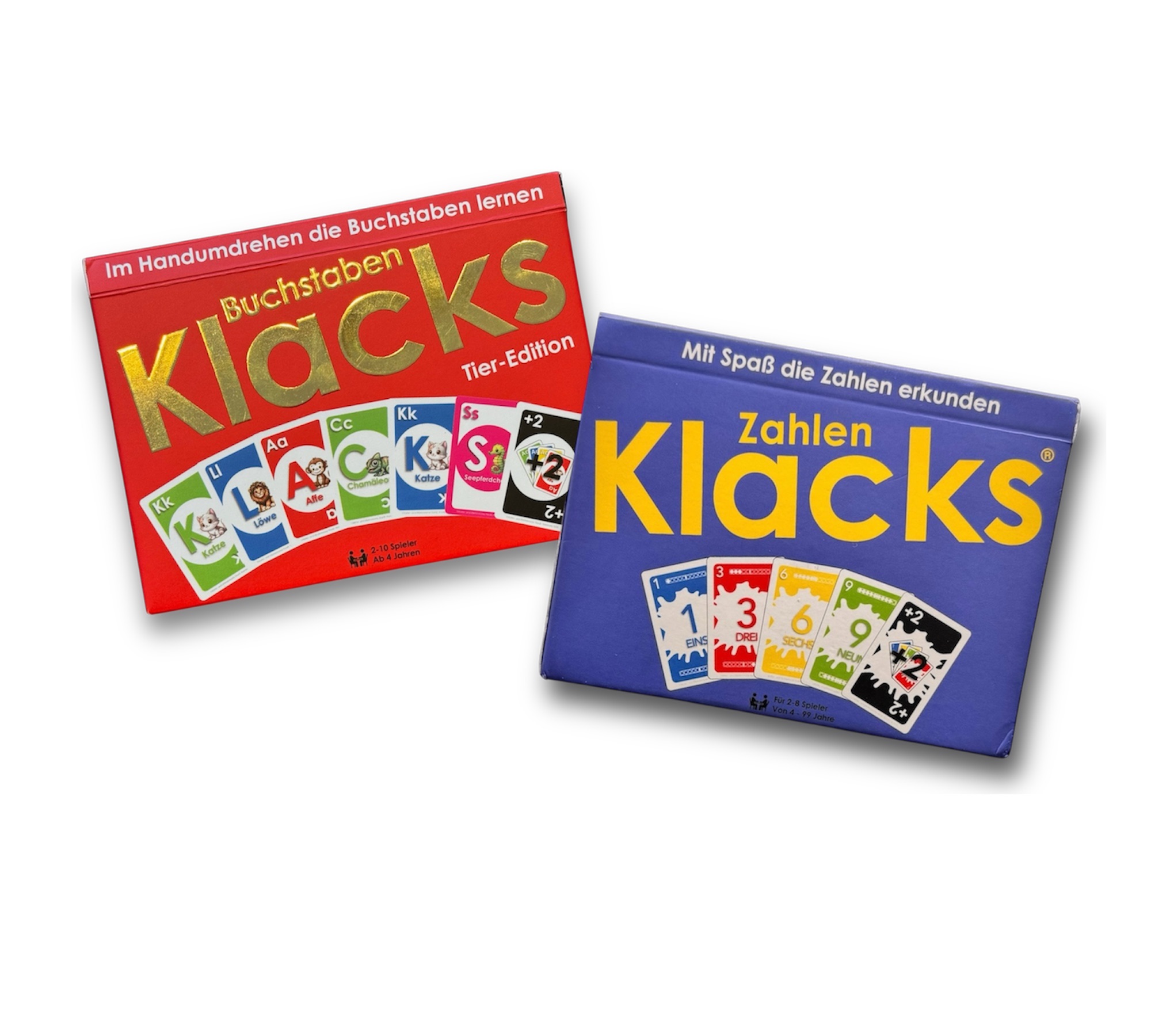 Lernspiel-Duo: Buchstaben Klacks und Zahlen Klacks
