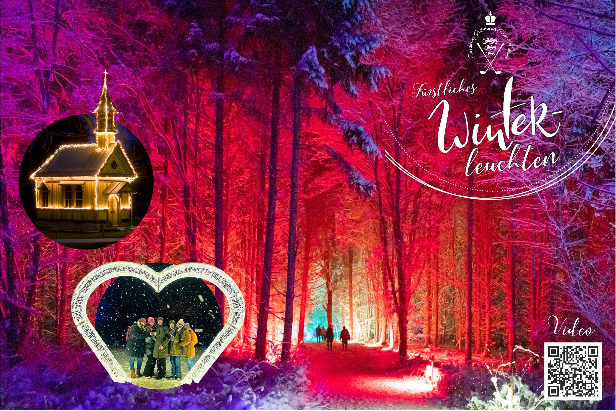 Fürstliches Winterleuchten in Bad Waldsee - Regenbogen Lichterwald Fürstliches Winterleuchten in Bad Waldsee - Regenbogen Lichterwald