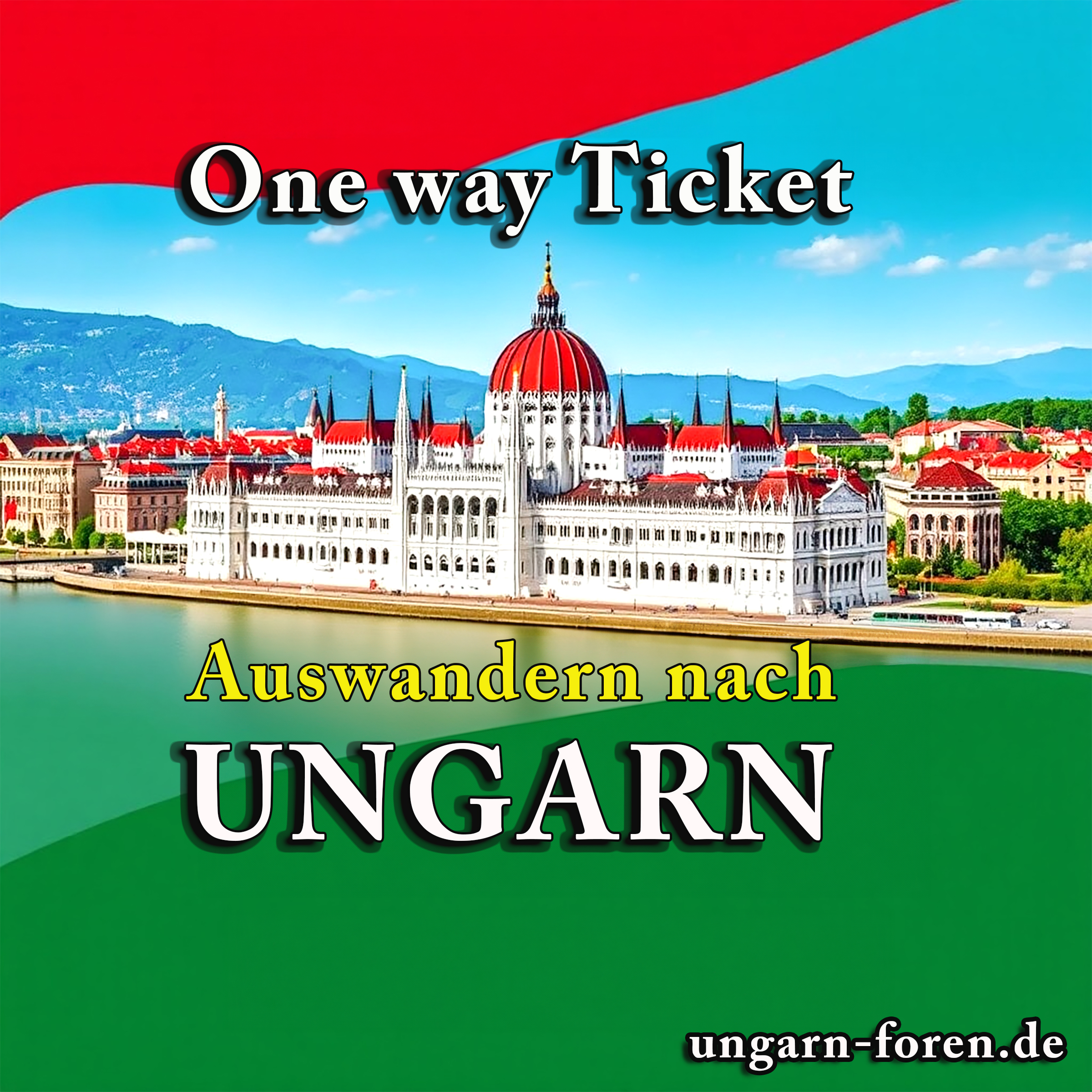 One way Ticket nach Ungarn - optimierter Leitfaden zum Auswandern nach Ungarn. Neuerscheinung, Autor Marion Schanné in Ungarn