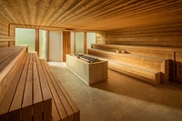 Einblick in die Finnische Sauna (Greenfield Hotel & Spa)