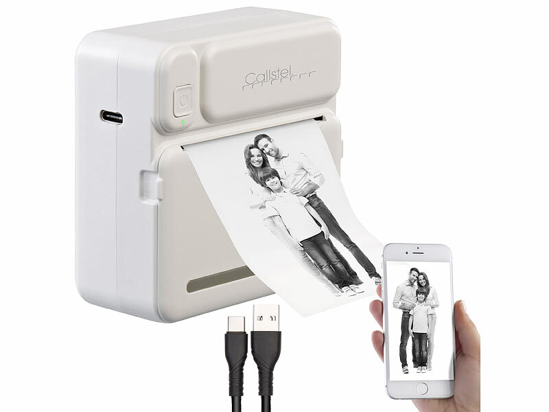 Callstel Mobiler Akku-Mini-Foto-/Etiketten-Thermodrucker (Die Bildrechte liegen bei dem Verfasser der Mitteilung.)