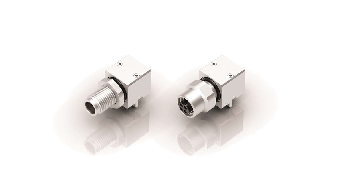 Gewinkelte M5-Flanschteile von binder (Bildquelle: binder) Gewinkelte M5-Flanschteile von binder (Bildquelle: binder)
