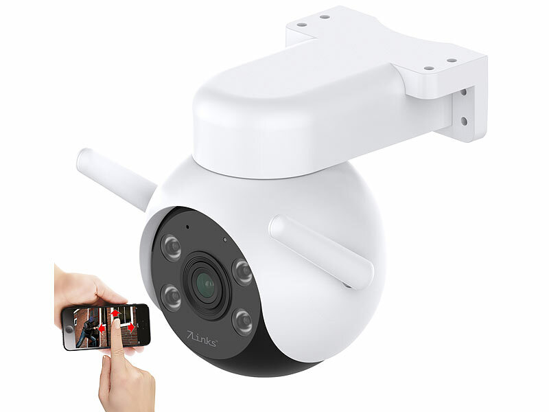 7links WLAN-Pan-Tilt-Outdoor-Überwachungskamera IPC-360 mit 2K, Nachtsicht, IP65, www.pearl.de (Die Bildrechte liegen bei dem Verfasser der Mitteilung.) 7links WLAN-Pan-Tilt-Outdoor-Überwachungskamera IPC-360 mit 2K, Nachtsicht, IP65, www.pearl.de (Die Bildrechte liegen bei dem Verfasser der Mitteilung.)