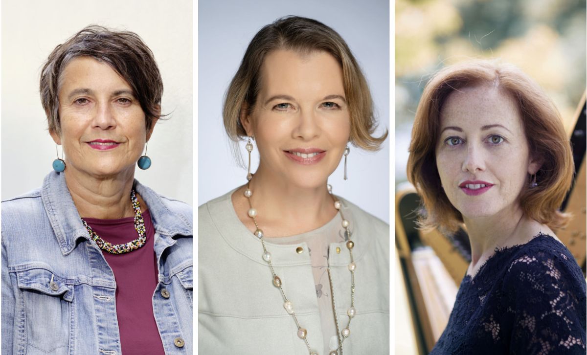 Dr. Monika Hauser, Prof. Dr. Ruth Halperin-Kaddari, Anne-Sophie Bertrand (von links) (© Bettina Flitner (Foto Monika Hauser)) Dr. Monika Hauser, Prof. Dr. Ruth Halperin-Kaddari, Anne-Sophie Bertrand (von links) (© Bettina Flitner (Foto Monika Hauser))