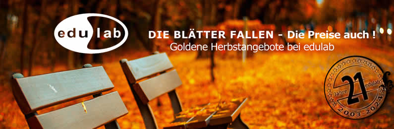 Die Blätter fallen - die Seminar Preise auch - edulab Herbstangebote 