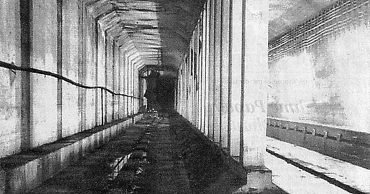 1913 entstandene Tunnelstrecke