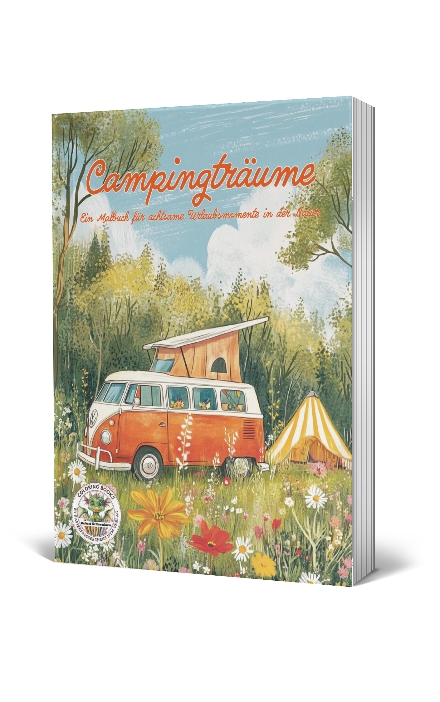 Campingträume - ein Malbuch für Erwachsene.