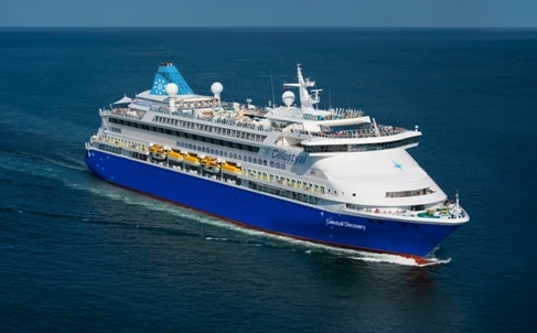 Die Celestyal Discovery wird vergrößert. Foto: Celestyal