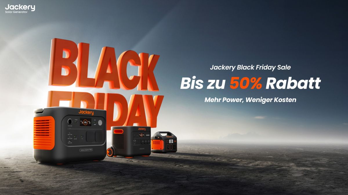 Black Friday Deals von Jackery (© Jackery) Black Friday Deals von Jackery (© Jackery)