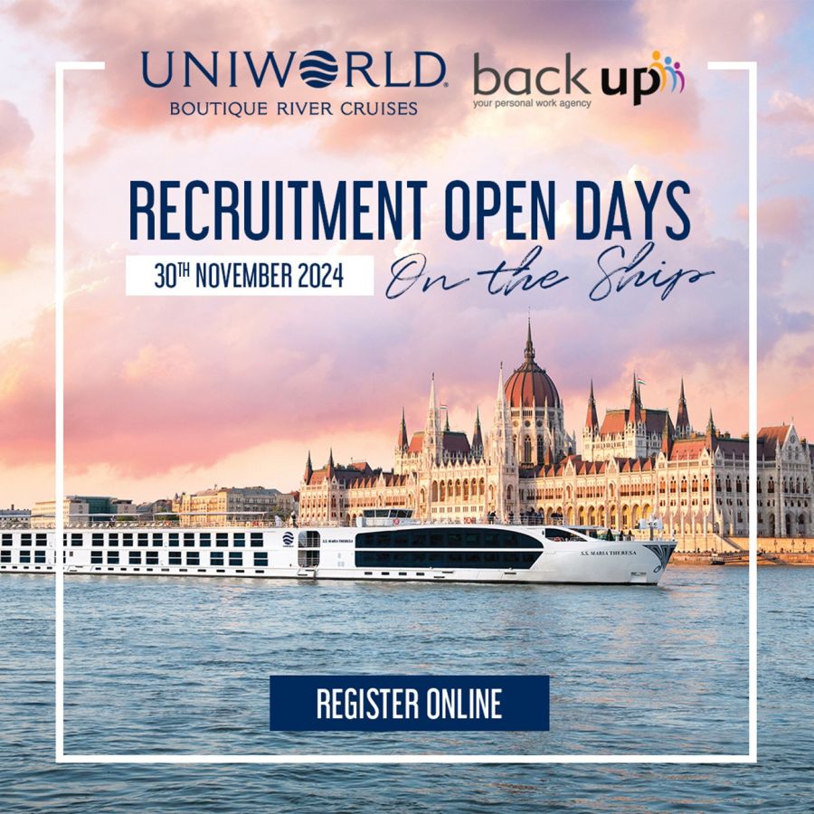 Uniworld und backup jobs agency s.r.o laden ein zum Schiffsbesuch (© Uniworld Boutique River Cruise Collection) Uniworld und backup jobs agency s.r.o laden ein zum Schiffsbesuch (© Uniworld Boutique River Cruise Collection)