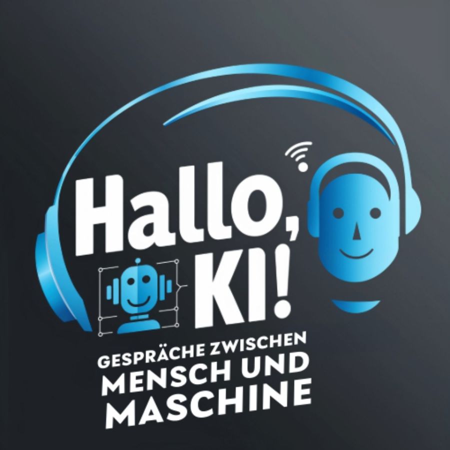Das Logo von ‚Hallo, KI!' - entworfen von der künstlichen Intelligenz Leonardo AI und ausgewählt von (© Damian Gorzkulla)