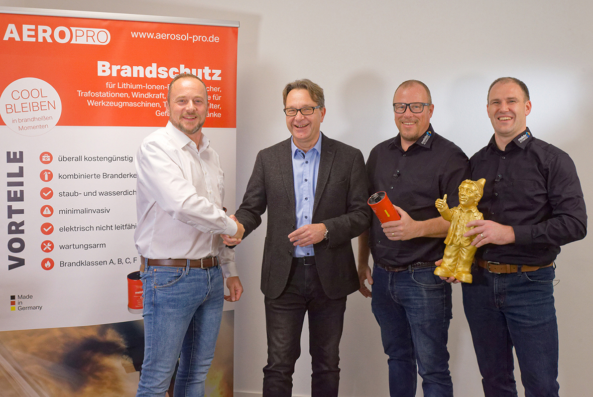 v.l.n.r. Michael Oleynik, Jürgen Strahlheim, Alexander Schneider, Ralph Bystricky (Die Bildrechte liegen bei dem Verfasser der Mitteilung.)