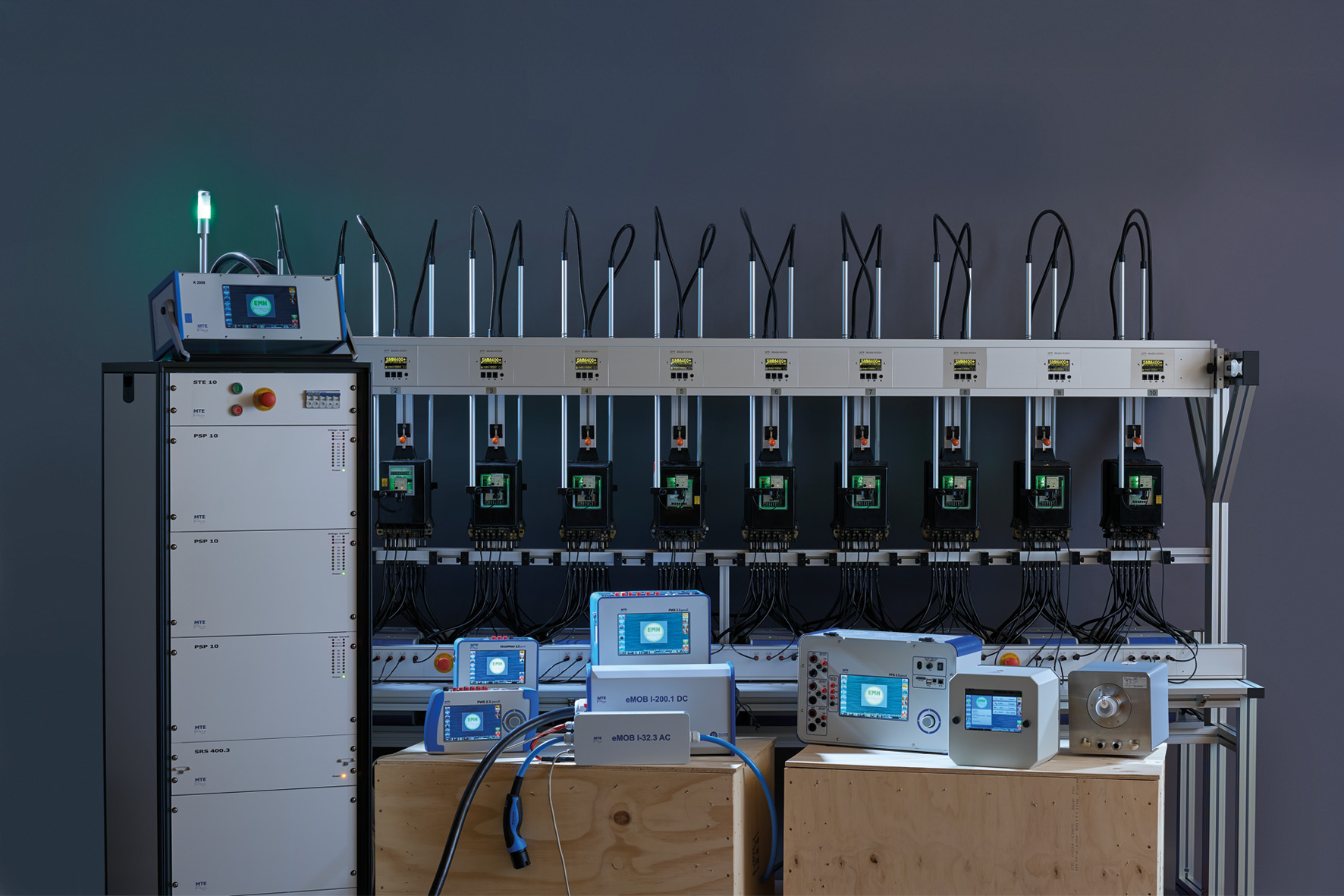 Produktfamilie stationäre Prüftechnik.