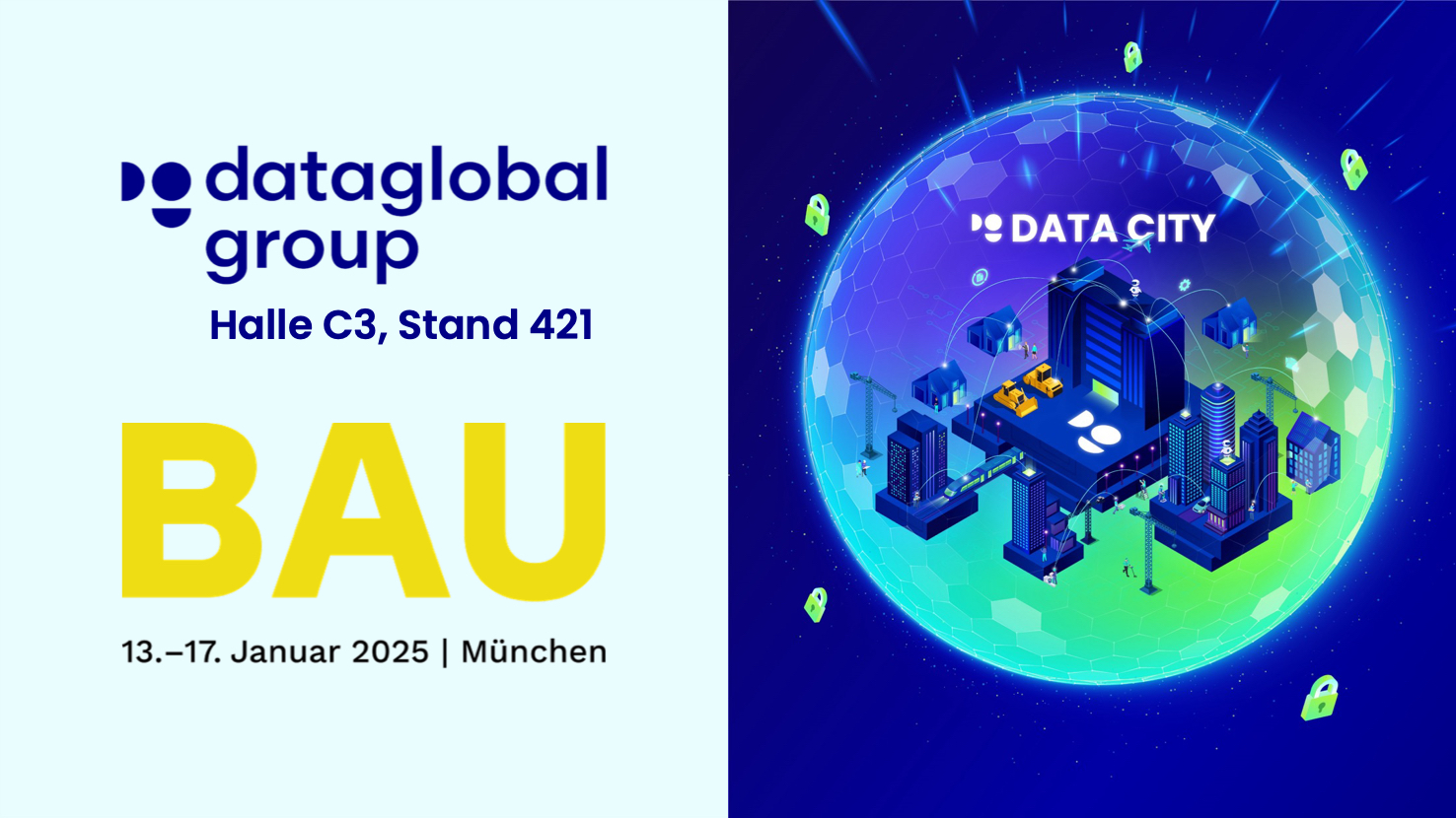 Die dataglobal Data City auf der BAU 2025 (Die Bildrechte liegen bei dem Verfasser der Mitteilung.)