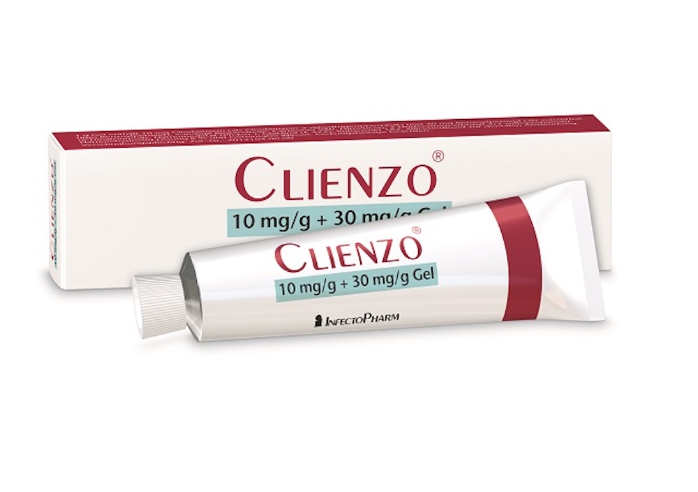 Clienzo®10 mg/g + 30 mg/g Gel©InfectoPharm (Die Bildrechte liegen bei dem Verfasser der Mitteilung.) Clienzo®10 mg/g + 30 mg/g Gel©InfectoPharm (Die Bildrechte liegen bei dem Verfasser der Mitteilung.)