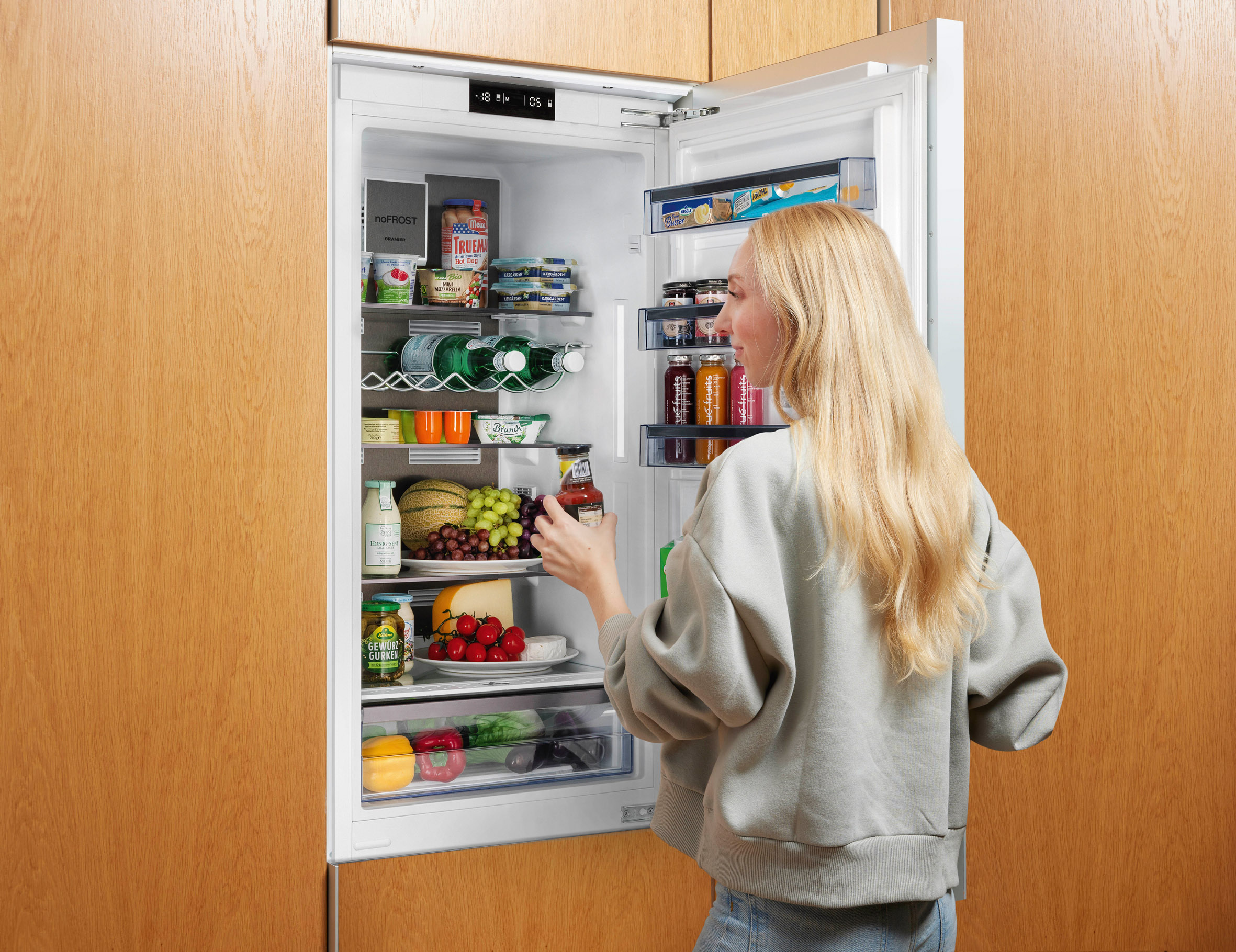 Top-Modell mit Metallrückwand im Innenraum in Dark Inox für optimale Kältespeicherung (Die Bildrechte liegen bei dem Verfasser der Mitteilung.)