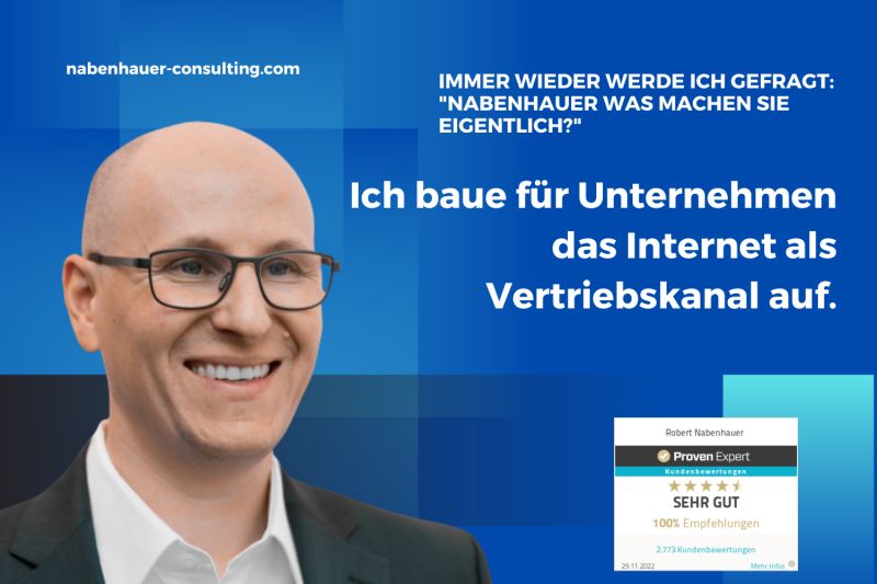Robert Nabenhauer, Experte im Bereich Internet-Marketing (Die Bildrechte liegen bei dem Verfasser der Mitteilung.) Robert Nabenhauer, Experte im Bereich Internet-Marketing (Die Bildrechte liegen bei dem Verfasser der Mitteilung.)