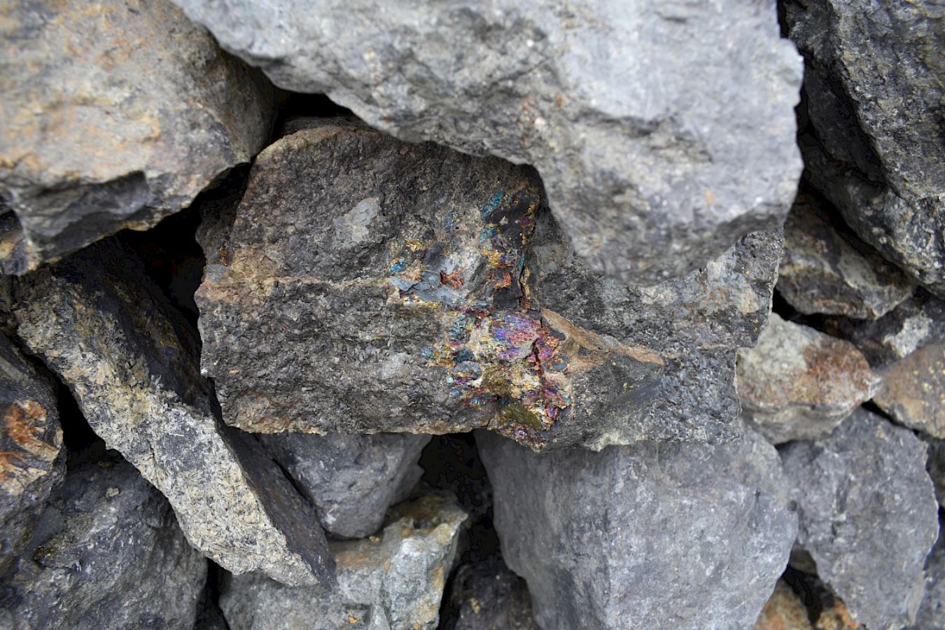 Mineralisiertes Gestein von der Santa Beatriz-Mine; Quelle: Altiplano Resources