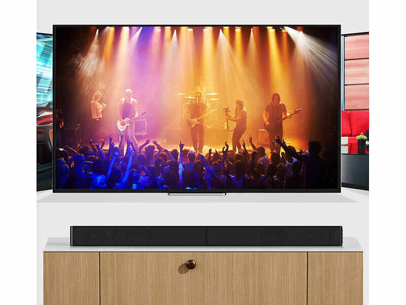 auvisio 2.1-Soundbar MSX-460.bt mit integriertem Subwoofer, 180 Watt, Bluetooth 5, www.pearl.de (Die Bildrechte liegen bei dem Verfasser der Mitteilung.) auvisio 2.1-Soundbar MSX-460.bt mit integriertem Subwoofer, 180 Watt, Bluetooth 5, www.pearl.de (Die Bildrechte liegen bei dem Verfasser der Mitteilung.)