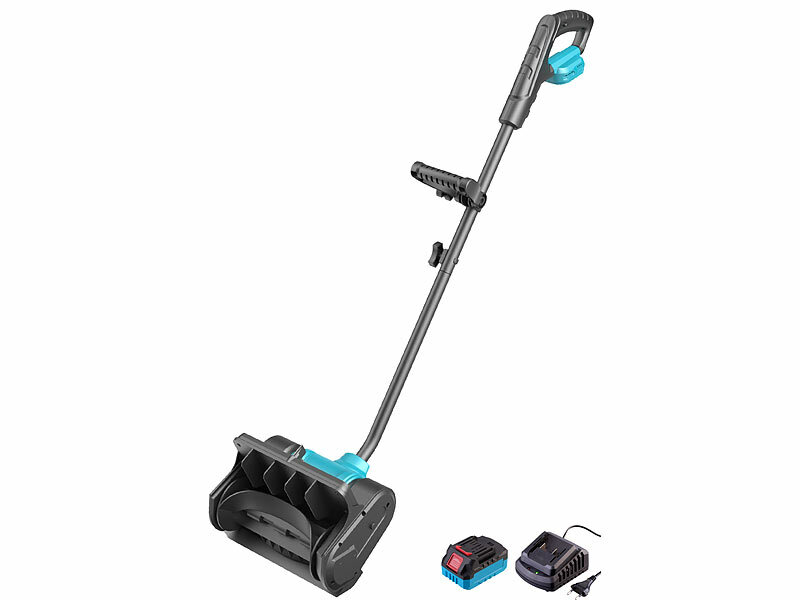 AGT Akku-Schneebürste und -Schneefräse HSB-200 für 18-Volt-Akku, 25 cm, 2.700 U/Min., www.pearl.de (Die Bildrechte liegen bei dem Verfasser der Mitteilung.)