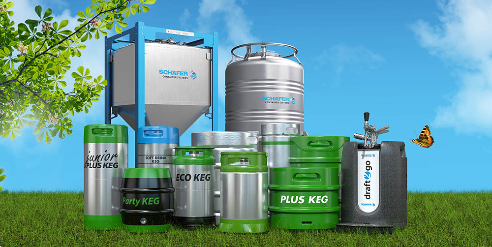 Edelstahl KEGs und IBCs aus dem Produktportfolio von SCHÄFER Container Systems. Edelstahl KEGs und IBCs aus dem Produktportfolio von SCHÄFER Container Systems.