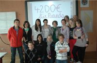 SchülerInnen der Klasse 3a des Franziskaner Gymnasiums Hall in Tirol