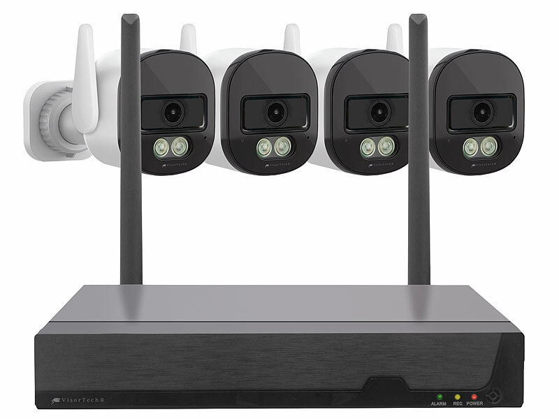 VisorTech Plug-&-Play-Überwachungssystem DSC-750.app mit 4 Kameras& WLAN 6, www.pearl.de (Die Bildrechte liegen bei dem Verfasser der Mitteilung.) VisorTech Plug-&-Play-Überwachungssystem DSC-750.app mit 4 Kameras& WLAN 6, www.pearl.de (Die Bildrechte liegen bei dem Verfasser der Mitteilung.)