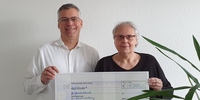 Oliver Ruddigkeit und Carmen Lau (Foto: BürgerStiftung Region Ahrensburg)