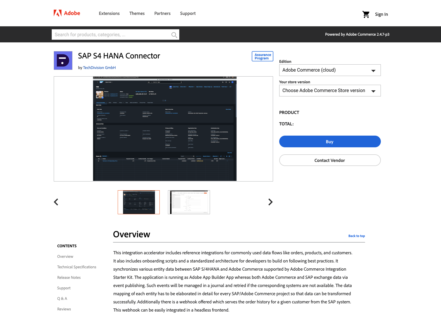 SAP S/4HANA Konnektor für Adobe Commerce powered by TechDivision SAP S/4HANA Konnektor für Adobe Commerce powered by TechDivision