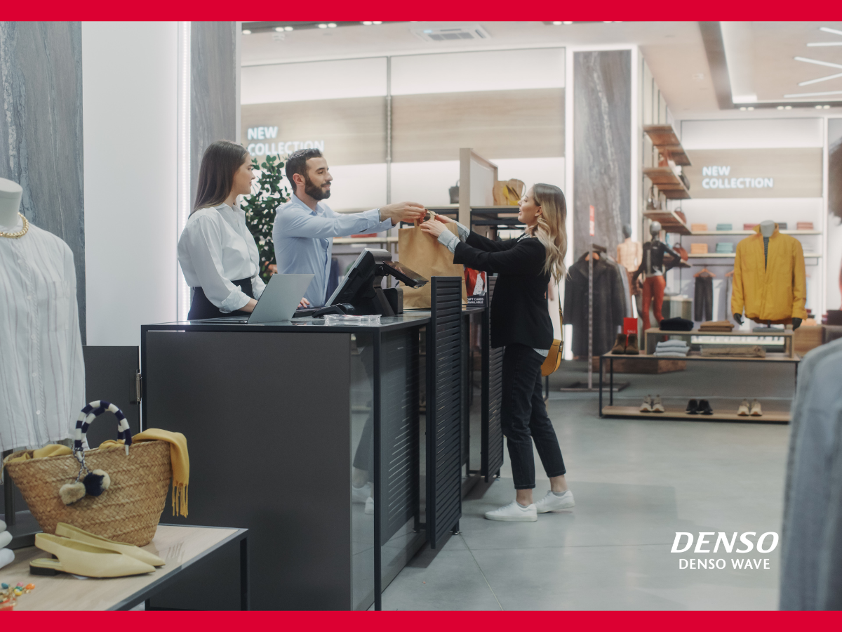 Der persönliche Assistent des Einzelhandels von DENSO WAVE Der persönliche Assistent des Einzelhandels von DENSO WAVE