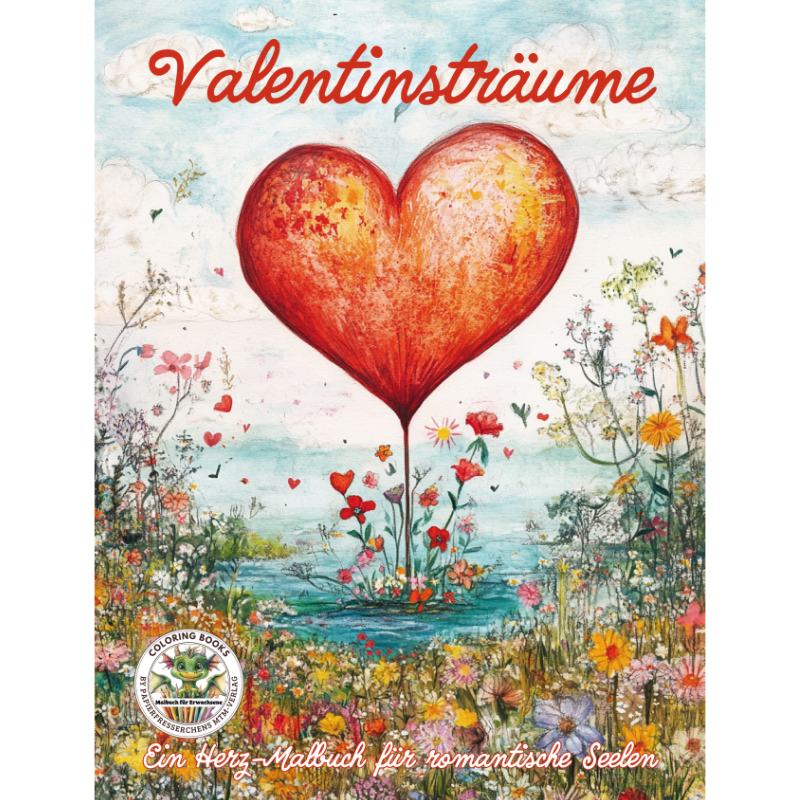 Kreative Liebesmomente zum Ausmalen - ein tolles Geschenk zum Valentinstag.