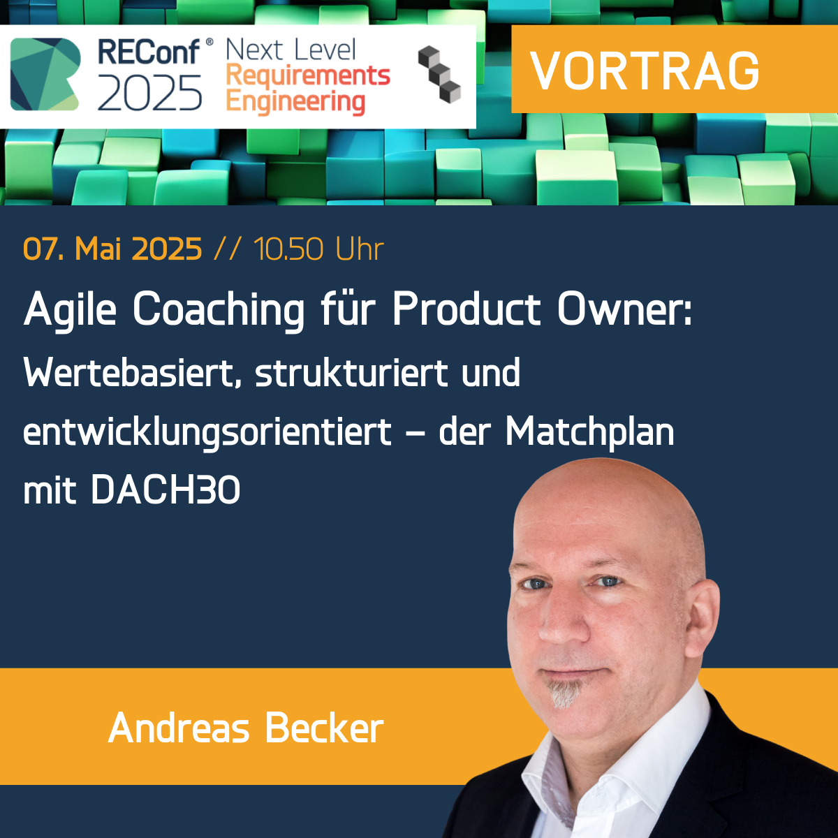 Vortrag: Agile Coaching für Product Owner: Wertebasiert, strukturiert und entwicklungsorientiert - der Matchplan mit DACH30 Vortrag: Agile Coaching für Product Owner: Wertebasiert, strukturiert und entwicklungsorientiert - der Matchplan mit DACH30