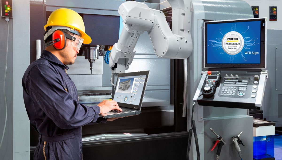 Digitalisierung & Vernetzung im Fokus: Mit COSCOM Shopfloor IT gelingt die Verknüpfung. (© COSCOM Computer GmbH) Digitalisierung & Vernetzung im Fokus: Mit COSCOM Shopfloor IT gelingt die Verknüpfung. (© COSCOM Computer GmbH)