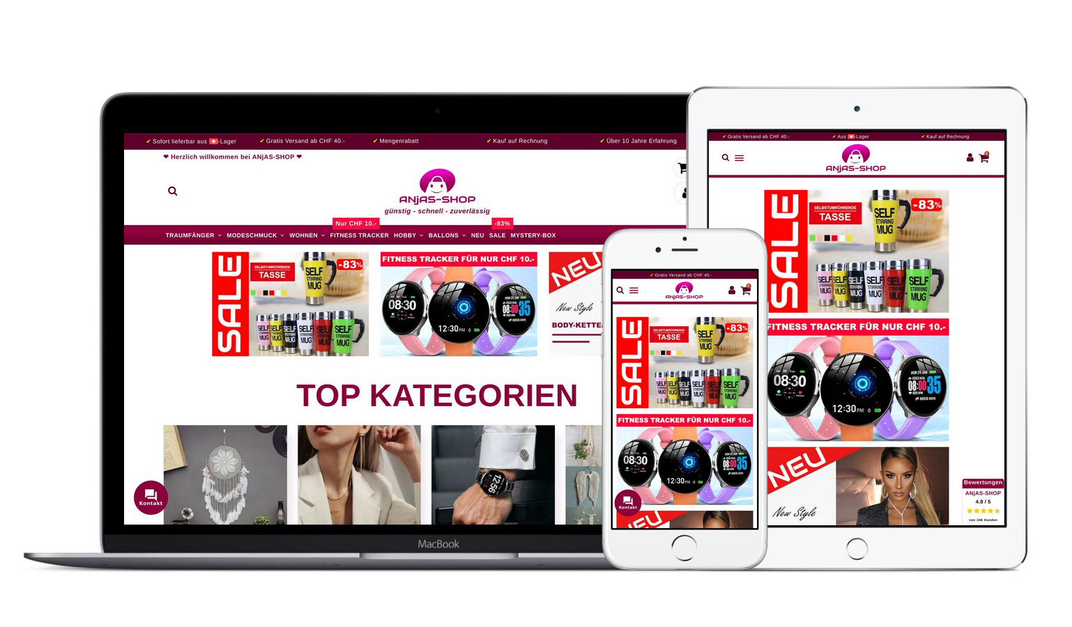 ANjAS-SHOP - Ihr Schweizer Online-Shop ANjAS-SHOP - Ihr Schweizer Online-Shop