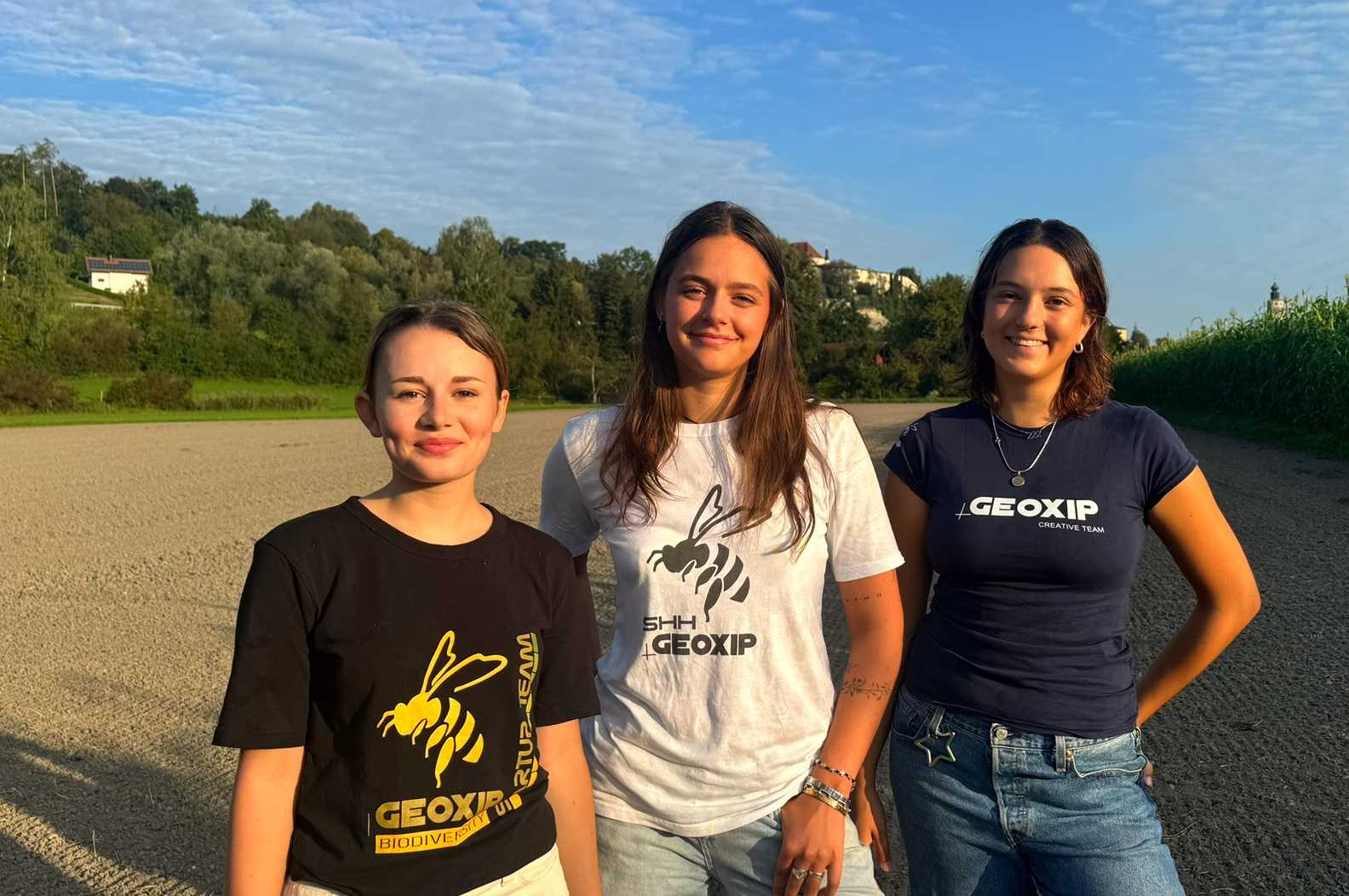 Startup Team GEOXIP: Luisa, Dora und Selina v.l.